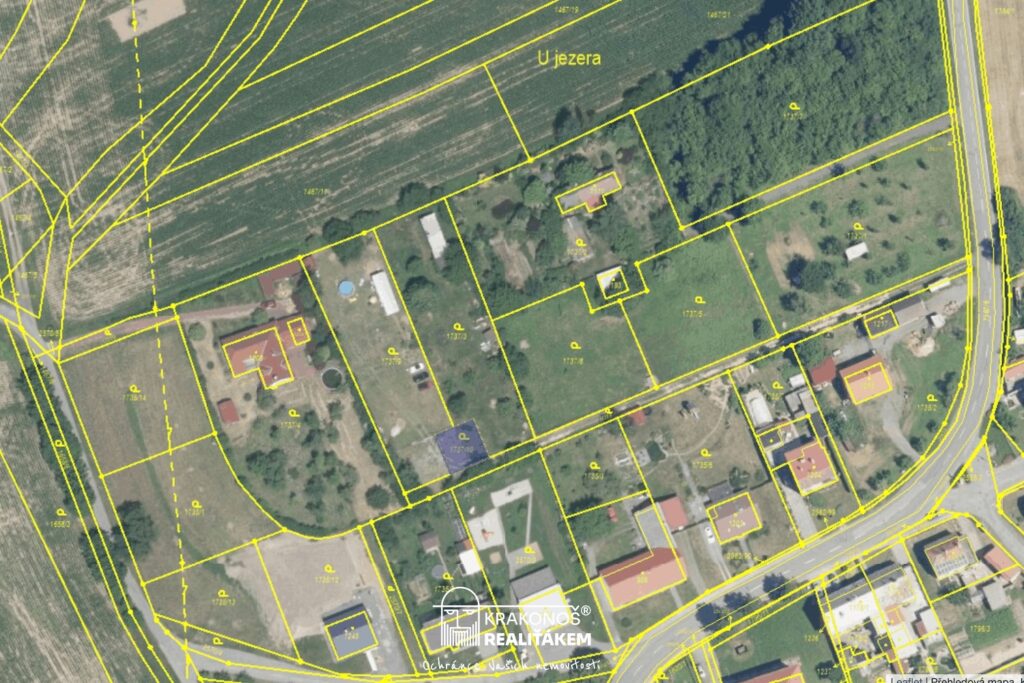 katastralni mapa pozemku NOvé Dvory